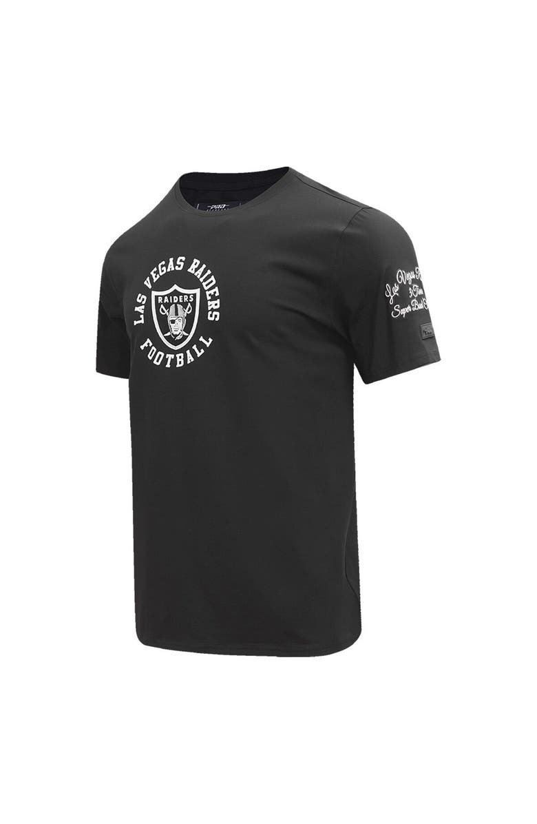 PRO STANDARD Men's Pro Standard Black Las Vegas Raiders Hybrid T-Shirt, Alternate, color, Black