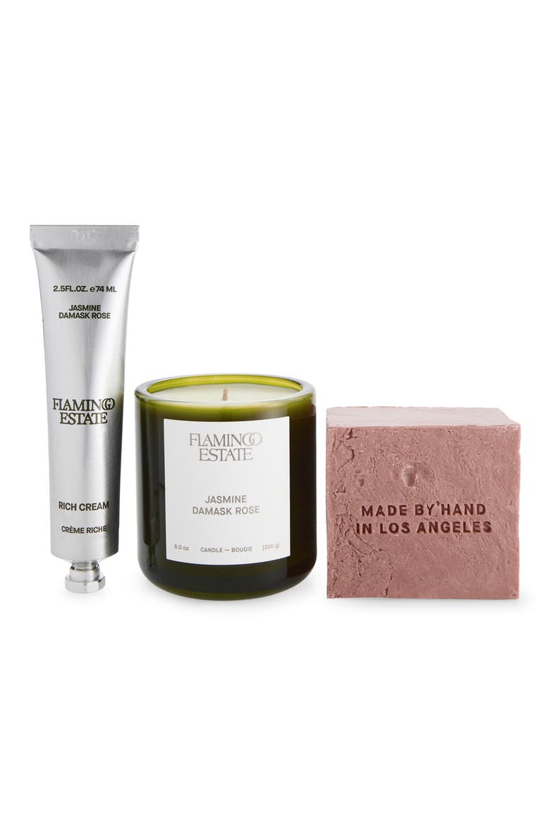 Jasmine Damask Rose Trio Set, Main, color, NO COLOR