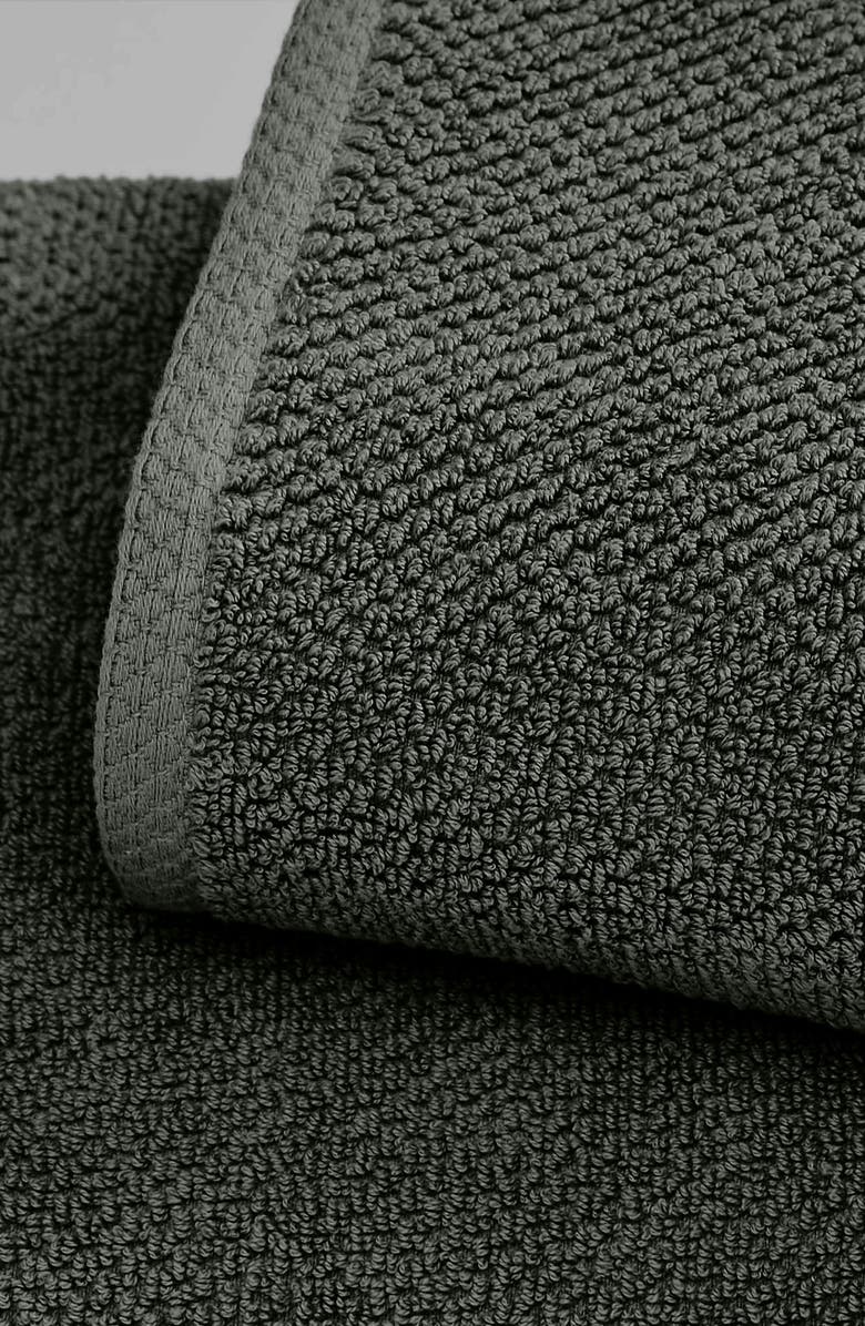 Woven & Weft Textured Cotton 12-Pack Washcloths, Alternate, color, Midnight