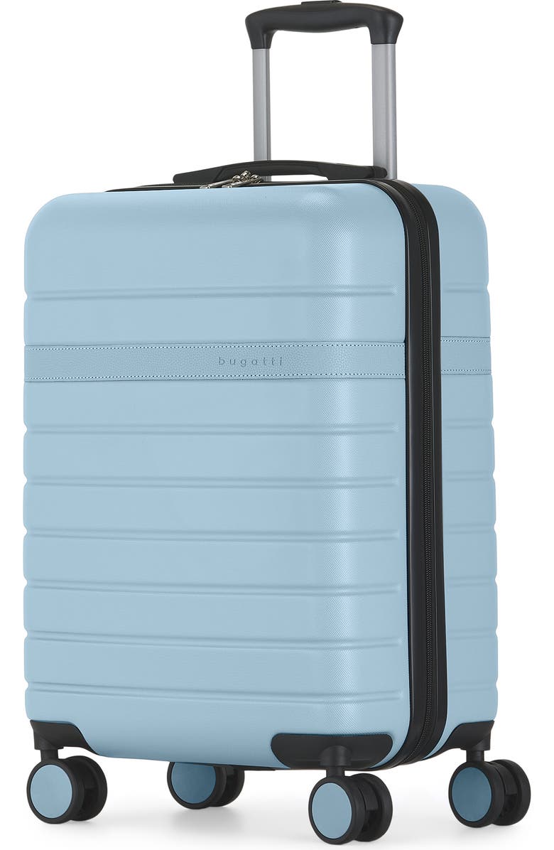 bugatti Lisbon Hardside Carry-on Luggage with Double Wheels, Alternate, color, Blue