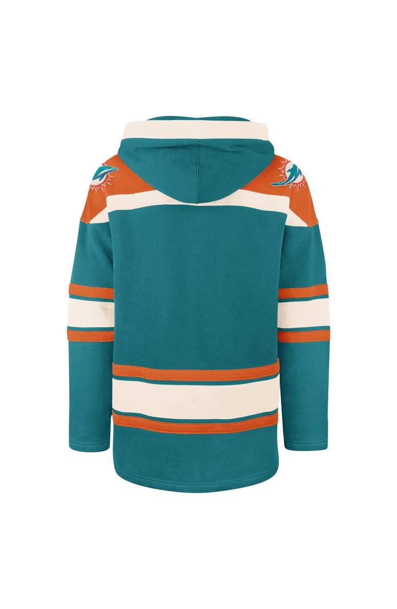 '47 Men's '47 Aqua Miami Dolphins Superior Lacer Pullover Hoodie, Alternate, color, Aqua