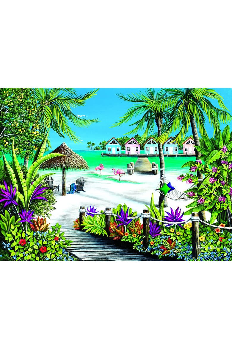 Tropical Escape 500 piece Jigsaw Puzzle for Adults, Alternate, color, Multicolor
