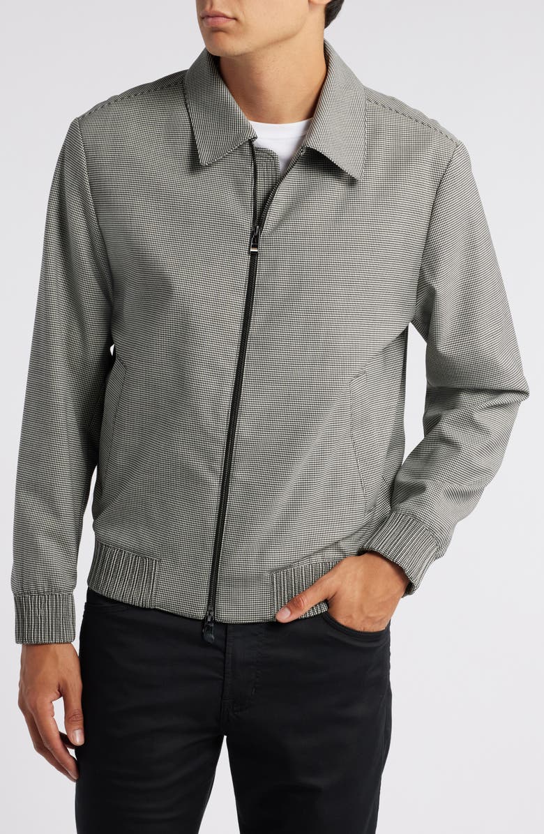 BOSS Hanry Wing Wool Blend Jacket, Alternate, color, Blk