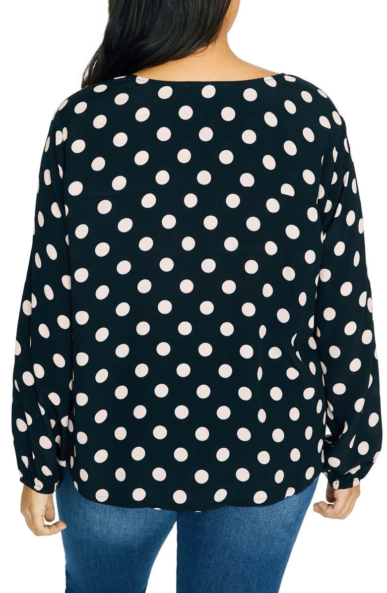 Sanctuary Cori Blouson Sleeve Surplice Blouse, Alternate, color, 