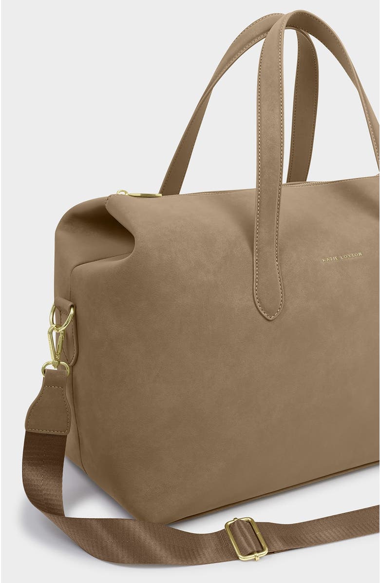Katie Loxton Milan Suedette Cabin Bag, Alternate, color, Taupe