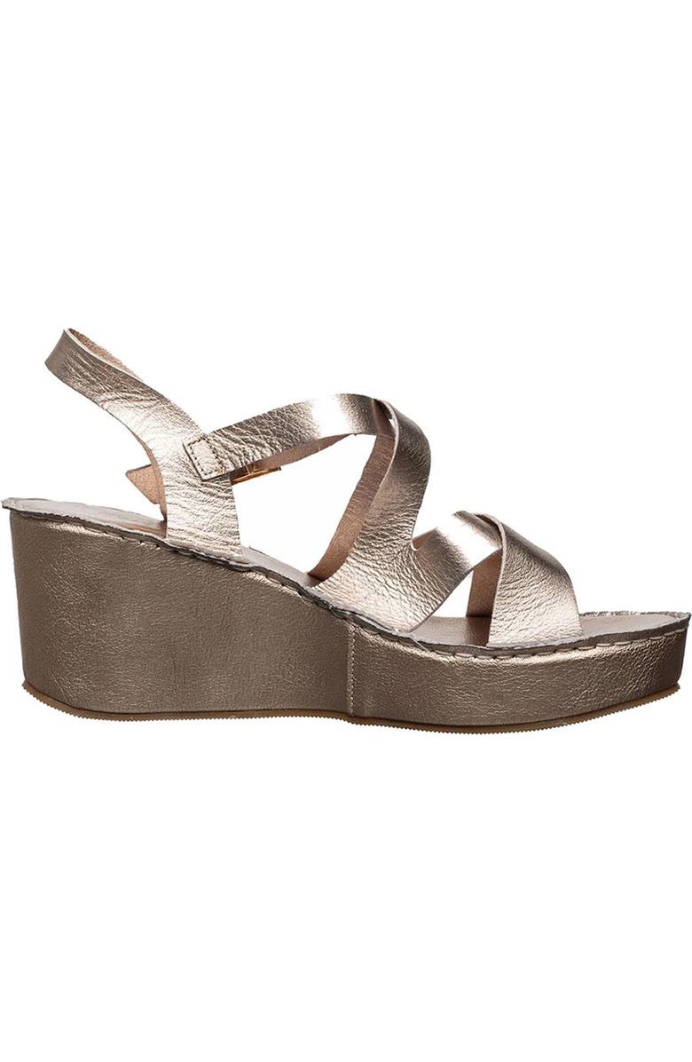 ANTELOPE Sari Platform Wedge Sandal, Alternate, color, Champagne