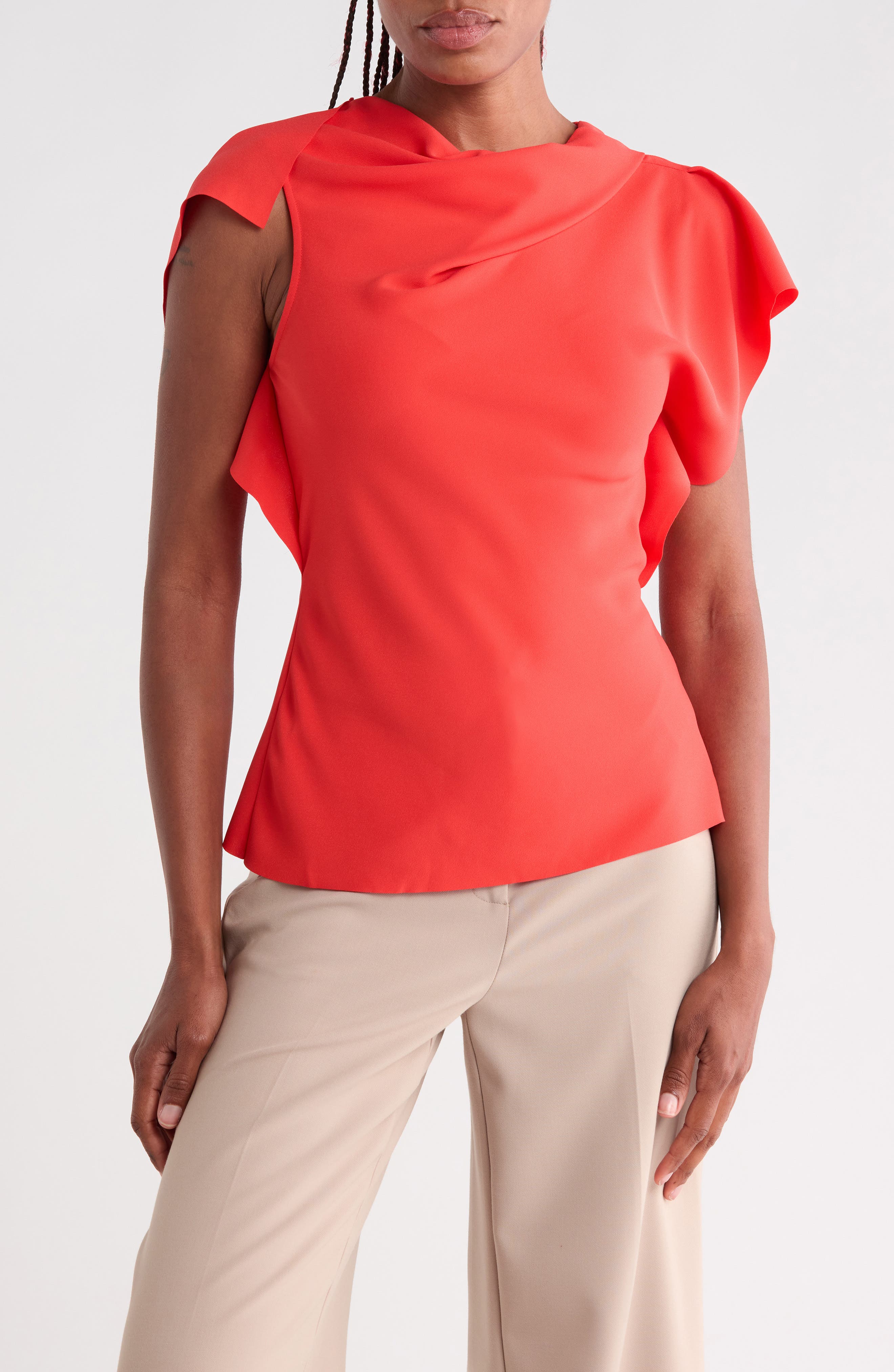Natalie Drape Neck Shell
