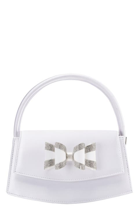 Fantasy Bow Satin Clutch