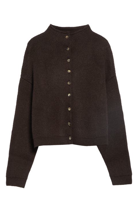 Marjorie Cashmere Ribbed Cardigan