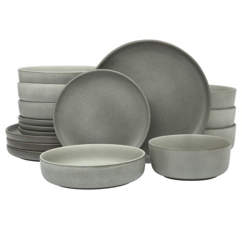 Soho Lounge Pasco 16-Piece Reactive Glaze Stoneware Dinnerware Set
