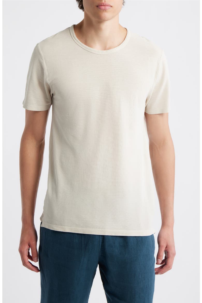 Organic Cotton Crewneck T-Shirt, Main, color, CREAM