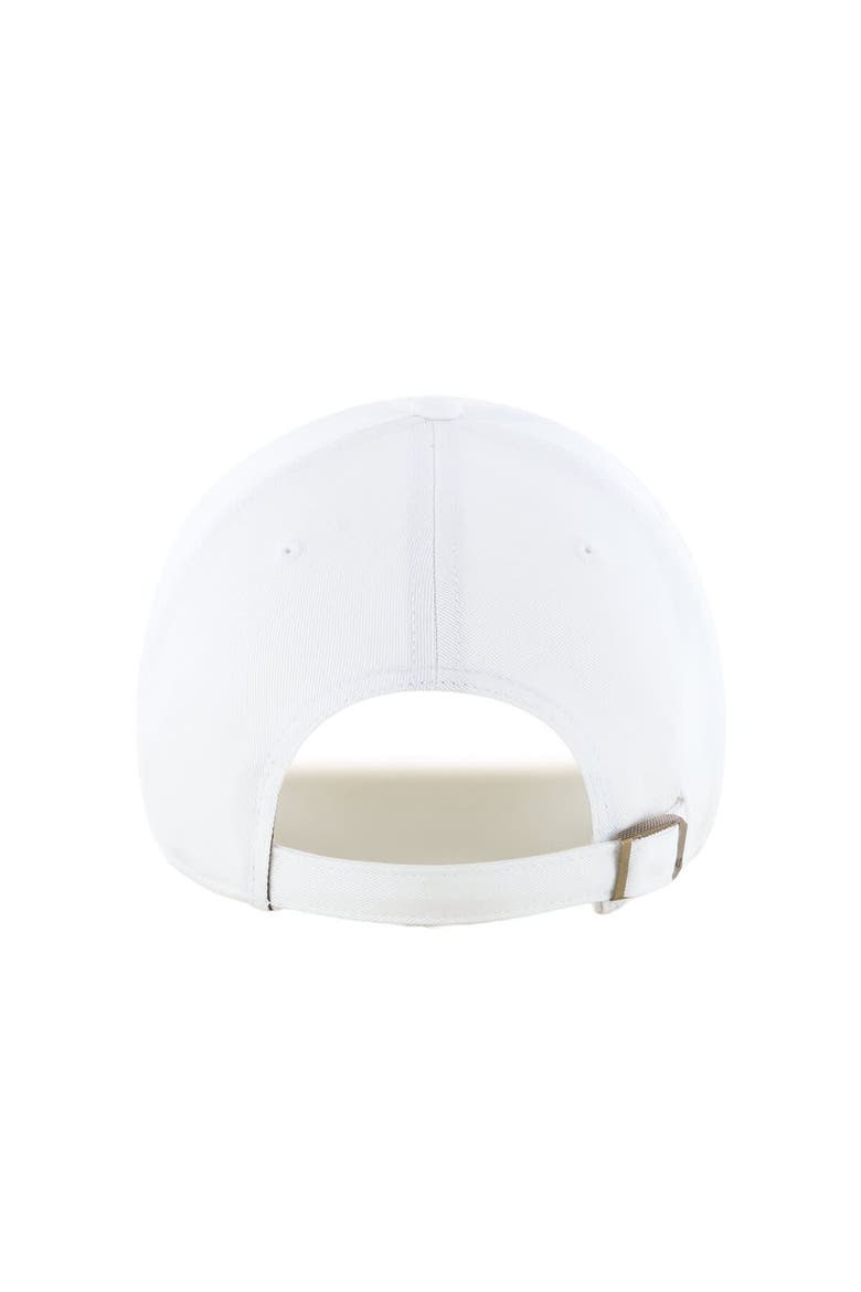 Men's '47 White Houston Astros 2024 Spring Training Vapor Wave Clean Up Adjustable Hat, Alternate, color, White