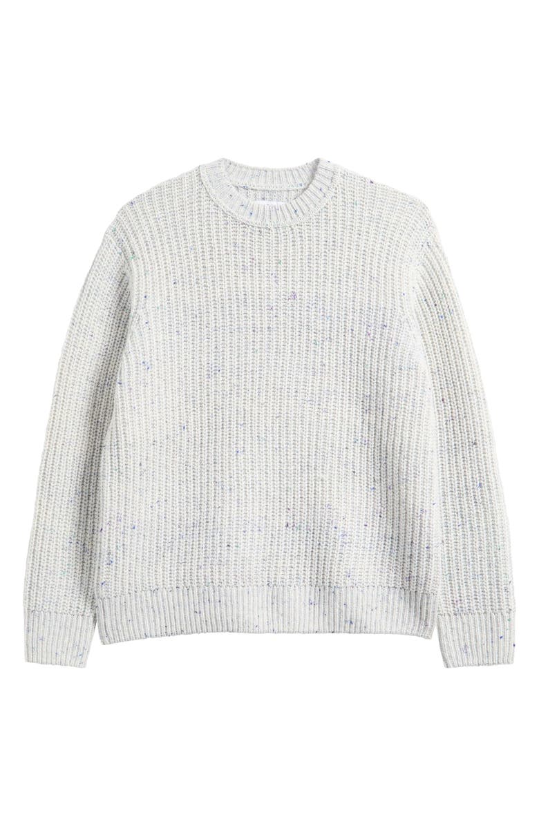 Wax London Wilde Chunky Wool Blend Rib Sweater, Main, color, Multi Grey