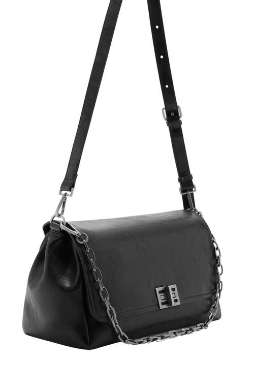 Mango Lima Shoulder Bag In Black