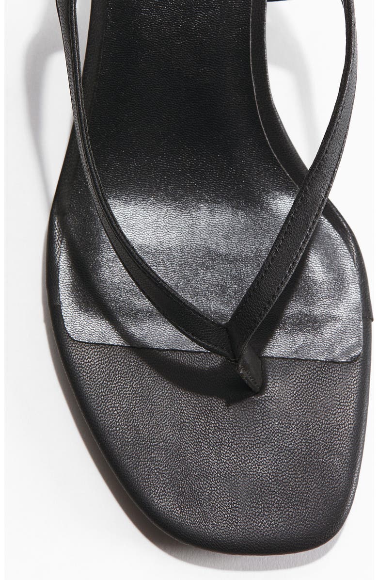 H&M Kitten-heeled Sandals, Alternate, color, Black