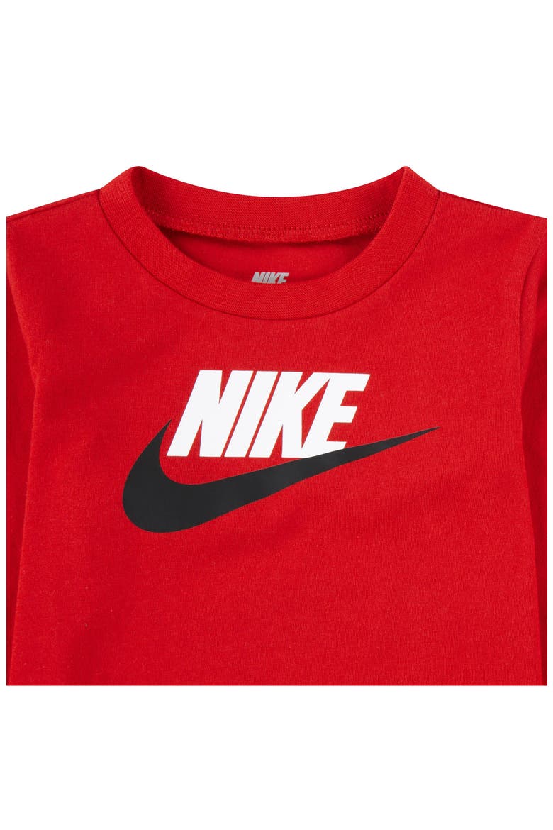 Futura Long Sleeve Tee & Joggers Set, Alternate, color, UNIVERSITY RED/ BLACK