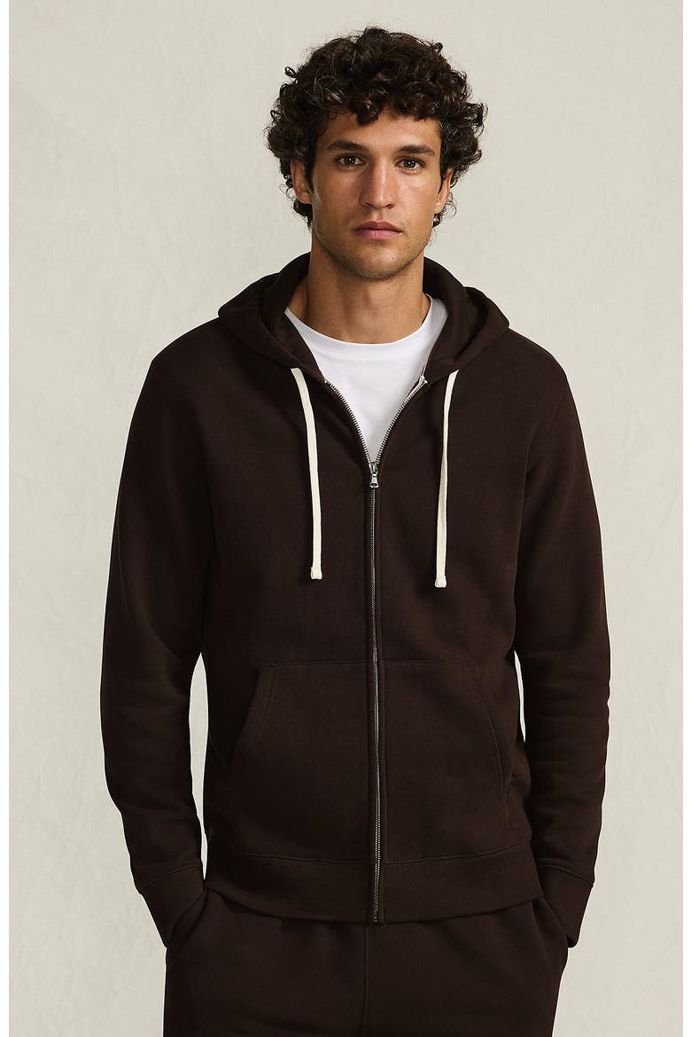 Serious Sweats Full Zip Hoodie, Main, color, Rich Coffee