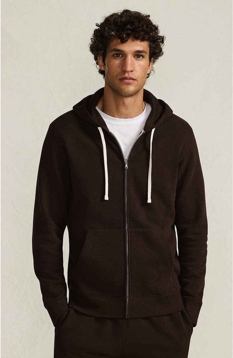 Lands' End Serious Sweats Full Zip Hoodie, Main, color, Rich Coffee
