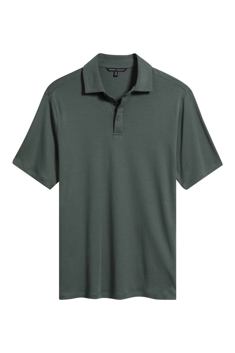 Georgia Solid Pima Cotton Polo, Alternate, color, URBAN GREEN
