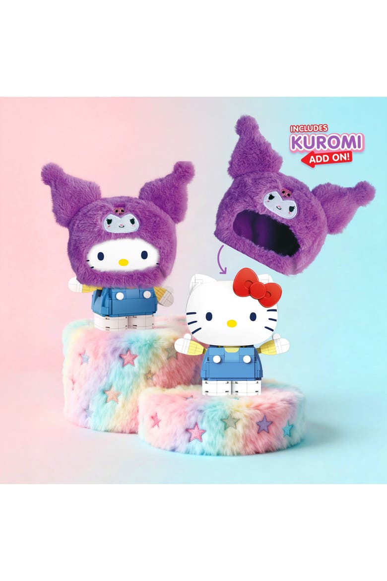 Hello Kitty Kuromi Fluffy Fit Building Set, Alternate, color, Purple
