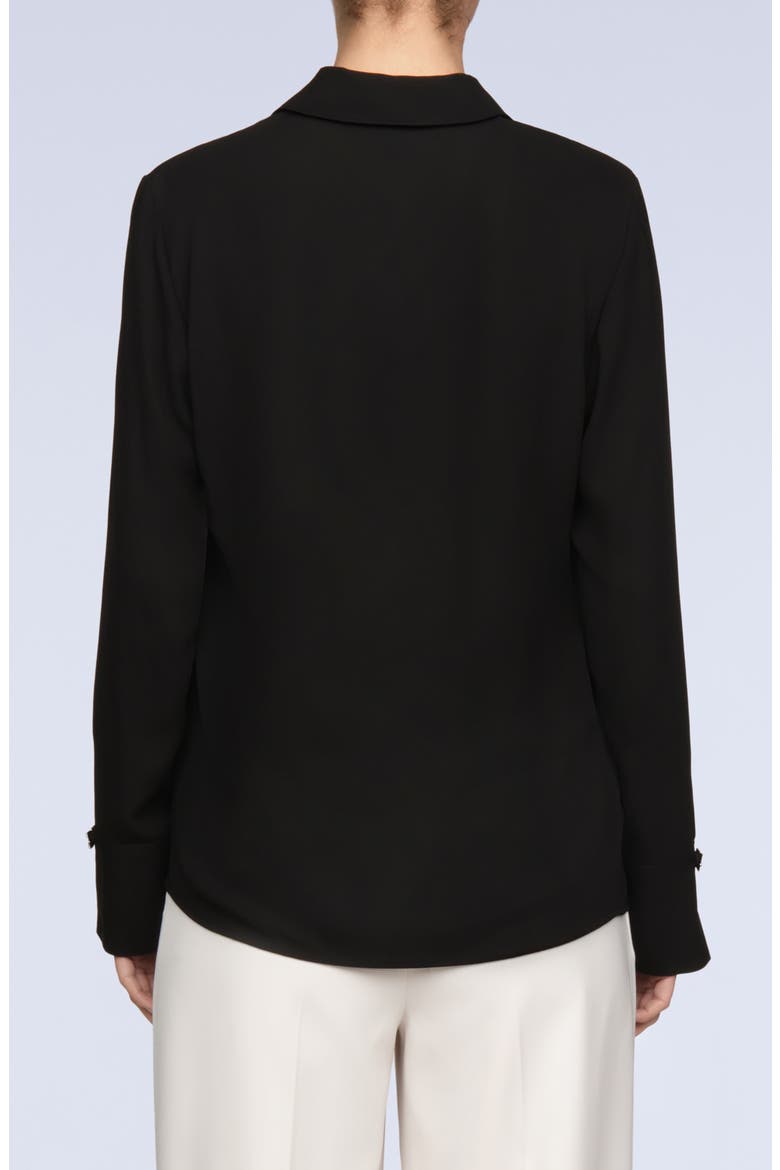 Ellen Oversize Button-Up Shirt, Alternate, color, BLACK