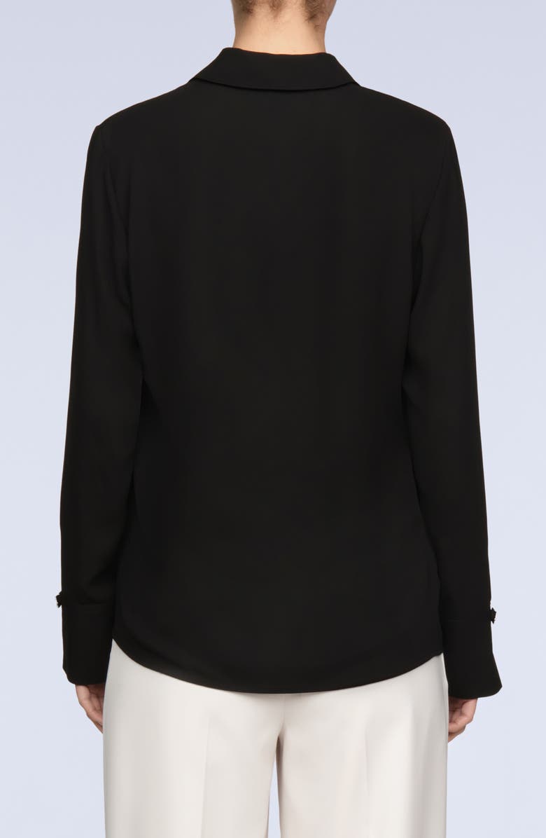 BCBGMAXAZRIA Ellen Oversize Button-Up Shirt, Alternate, color, Black