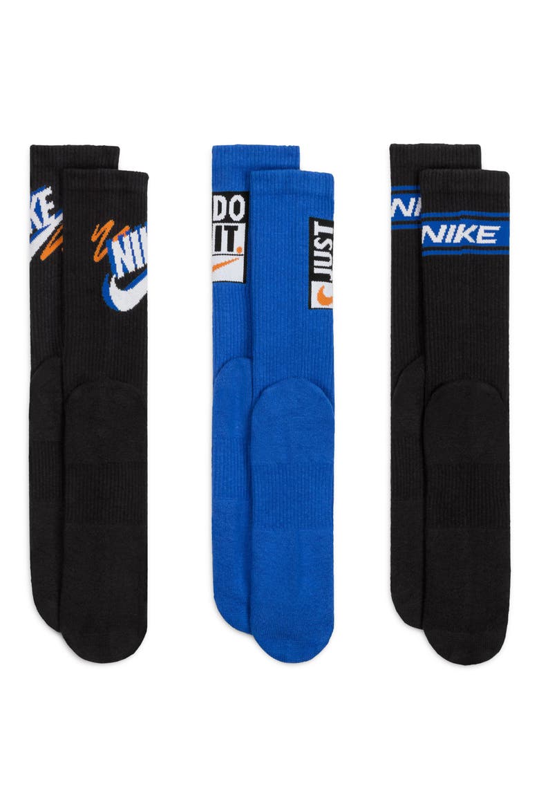 Assorted 3-Pack Dri-FIT Crew Socks, Alternate, color, 902 MLTCLR