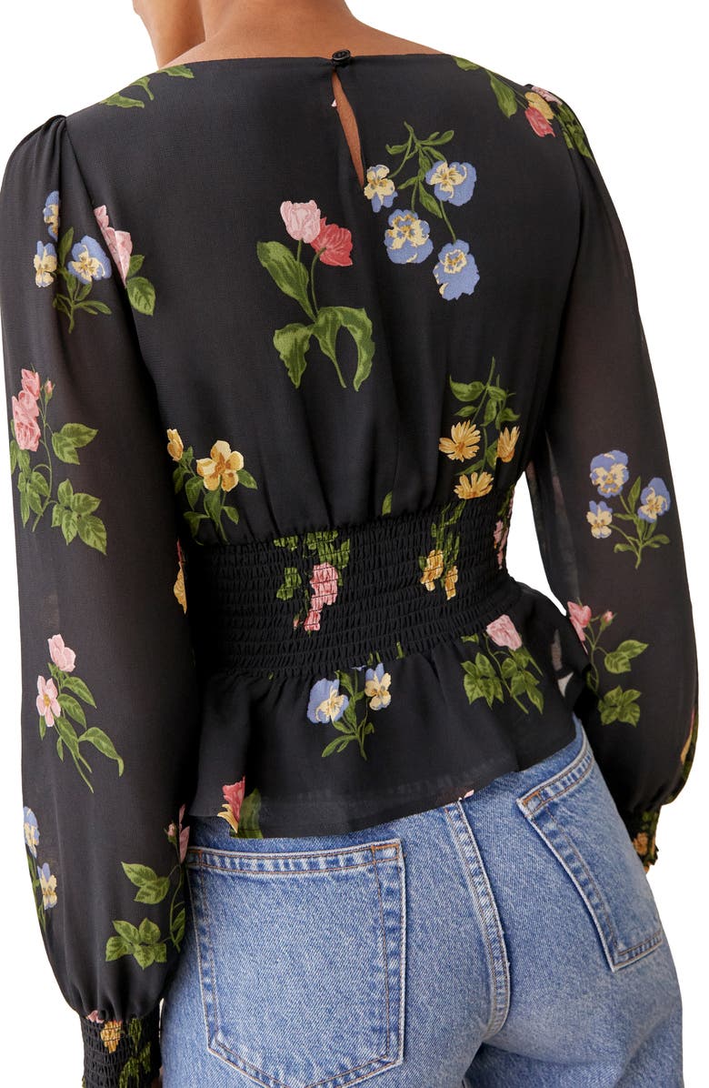 Reformation Hearth Long Sleeve Top, Alternate, color, 