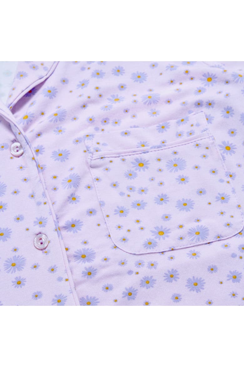 Oopsie Daisy Long Pajama Set, Alternate, color, Pastel Purple, Bright Purple