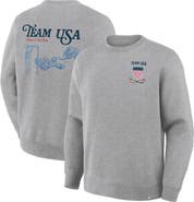 FANATICS Men's Fanatics  Heather Gray Team USA Milano Cortina 2026 Winter Olympics Hockey Legacy Fleece Sweatshirt