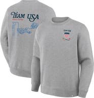 FANATICS Men's Fanatics  Heather Gray Team USA Milano Cortina 2026 Winter Olympics Hockey Legacy Fleece Sweatshirt