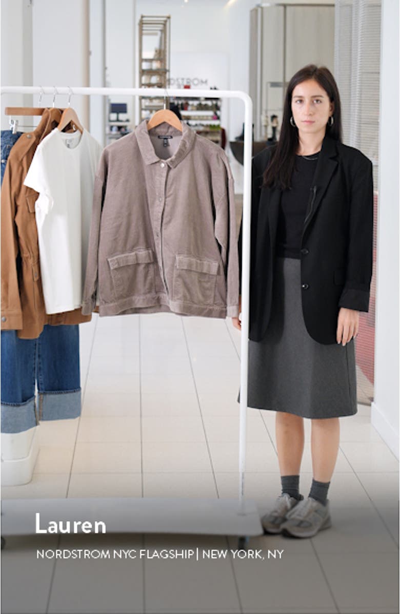 Classic Collar Corduroy Jacket, sales video thumbnail