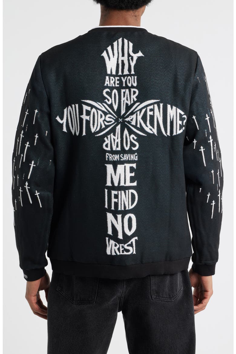 Entombment Crewneck Sweatshirt, Alternate, color, BLACK