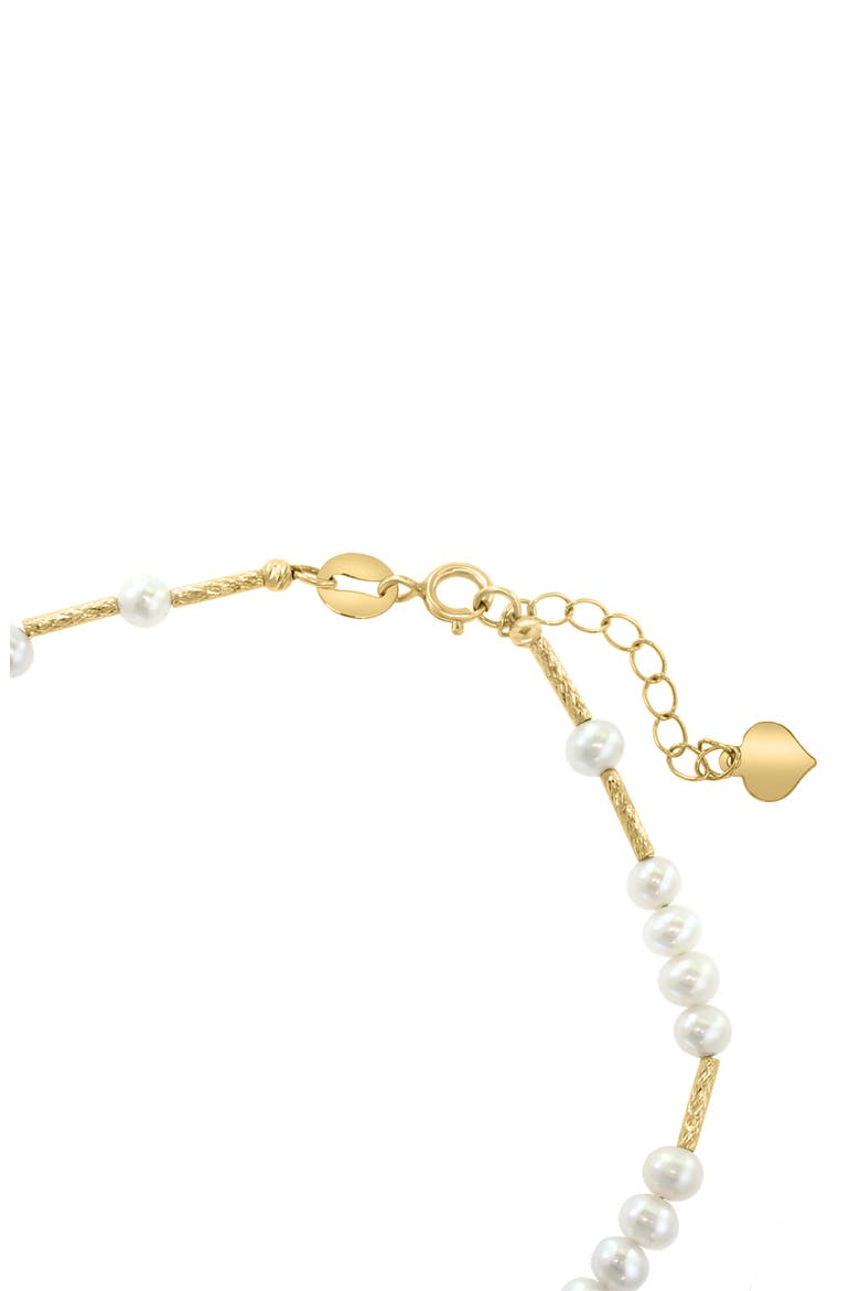 Freshwater Pearl Beaded Chain Bracelet, Alternate, color, WHITE