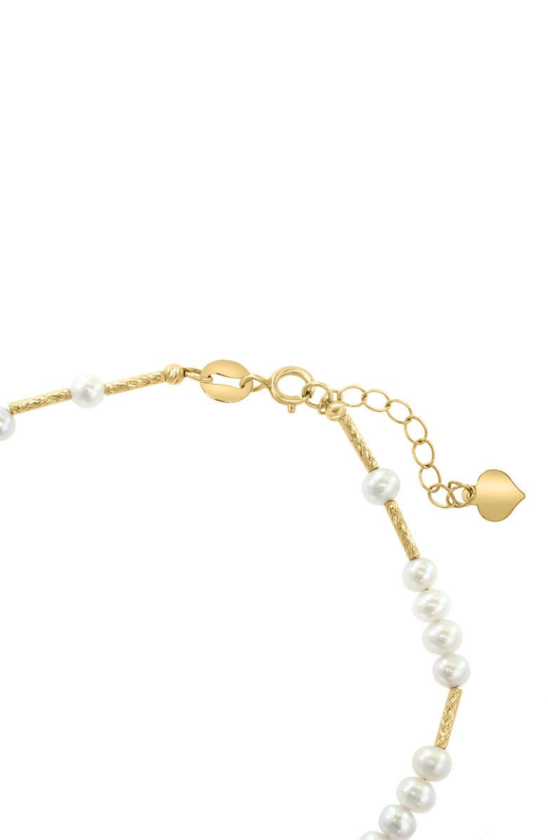 EFFY Freshwater Pearl Beaded Chain Bracelet, Alternate, color, White