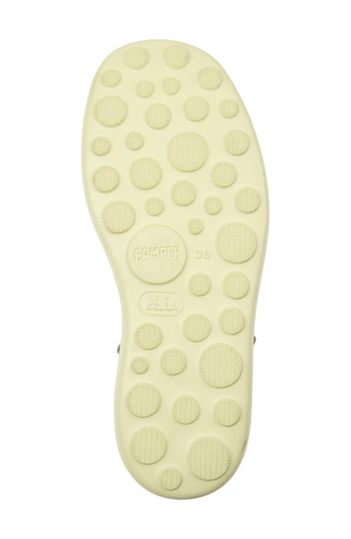 Camper Pelotas Flota Up Platform Sandal In Yellow Multi