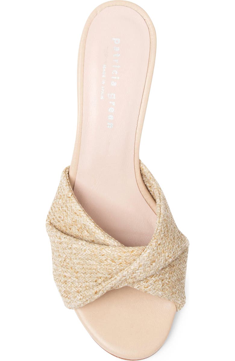 patricia green Julie Twisted Raffia Wedge Sandal, Alternate, color,