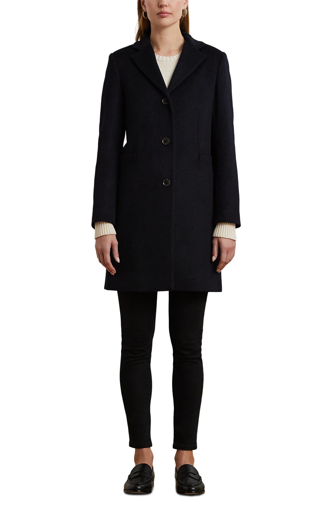Женские куртки Lauren Ralph Lauren Longline Wool Blend Coat — фото 4