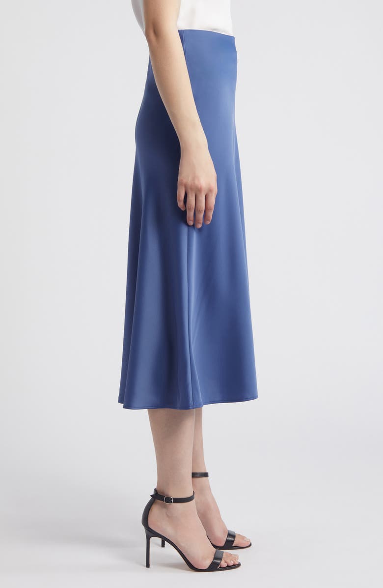 Anne Klein Bias Cut Matte Satin Skirt, Alternate, color, 