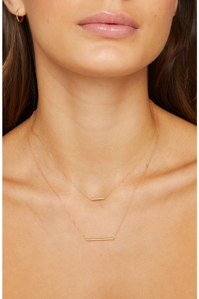 Waimea Bar Necklace, Alternate, color, GOLD-FILLED