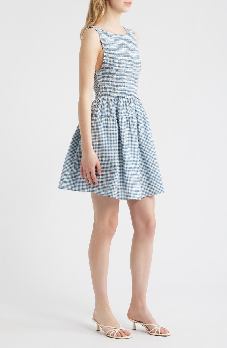 Hill House Home The Cosima Nap<sup>®</sup> Minidress, Alternate, color, Teal Gingham