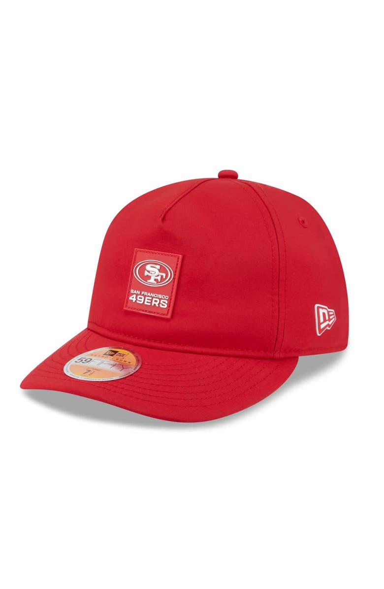 New Era Men's New Era Scarlet San Francisco 49ers 2025 Sideline Retro Crown 59FIFTY Fitted Hat, Alternate, color, Scarlet