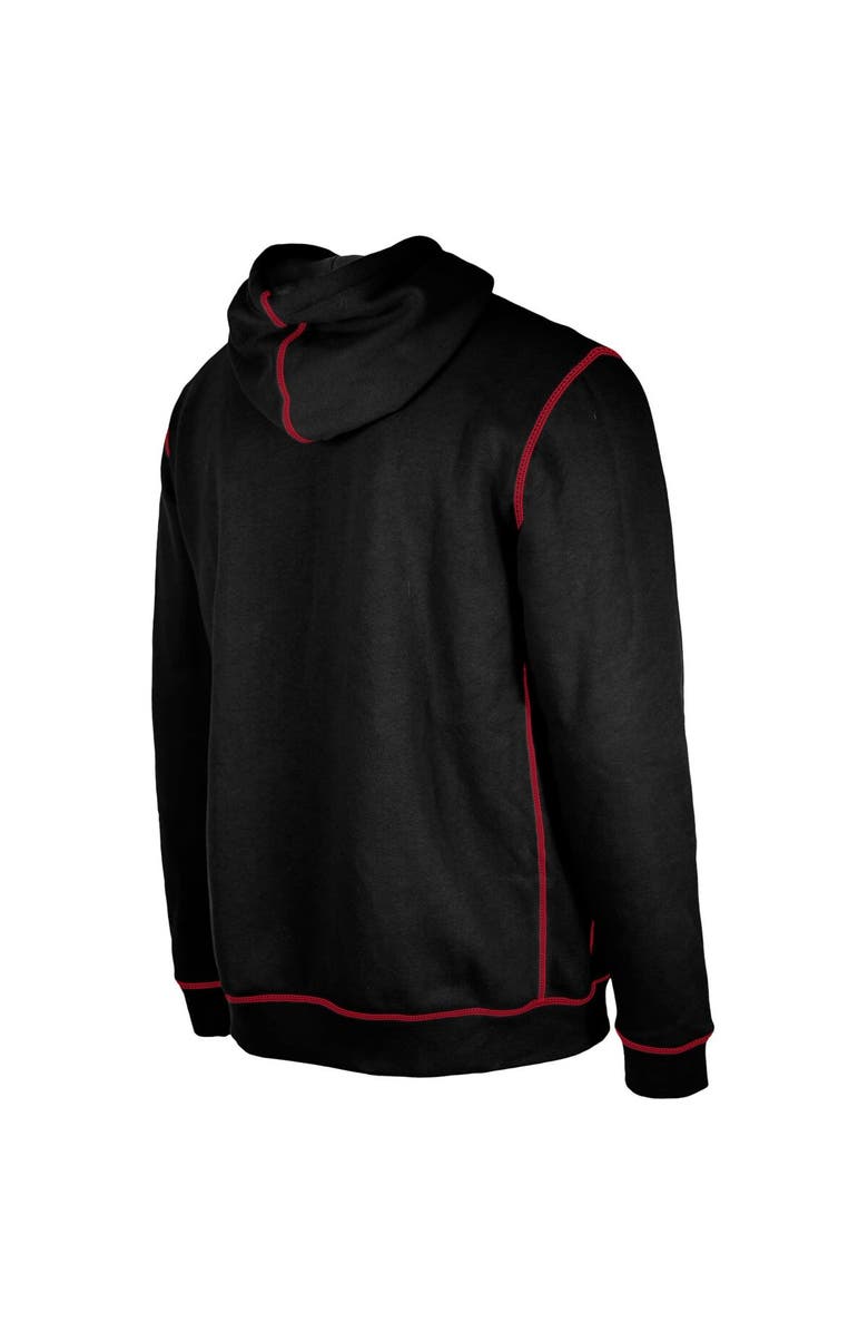 New Era Men's New Era Black Philadelphia 76ers 2023/24 City Edition Satin Stitch Elite Pack Pullover Hoodie, Alternate, color, 