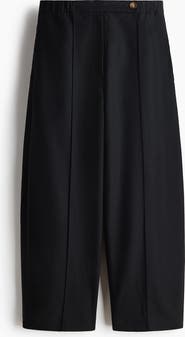 H&M Linen-blend Barrel Trousers