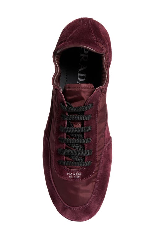Prada Collapse Re-nylon And Suede Sneakers