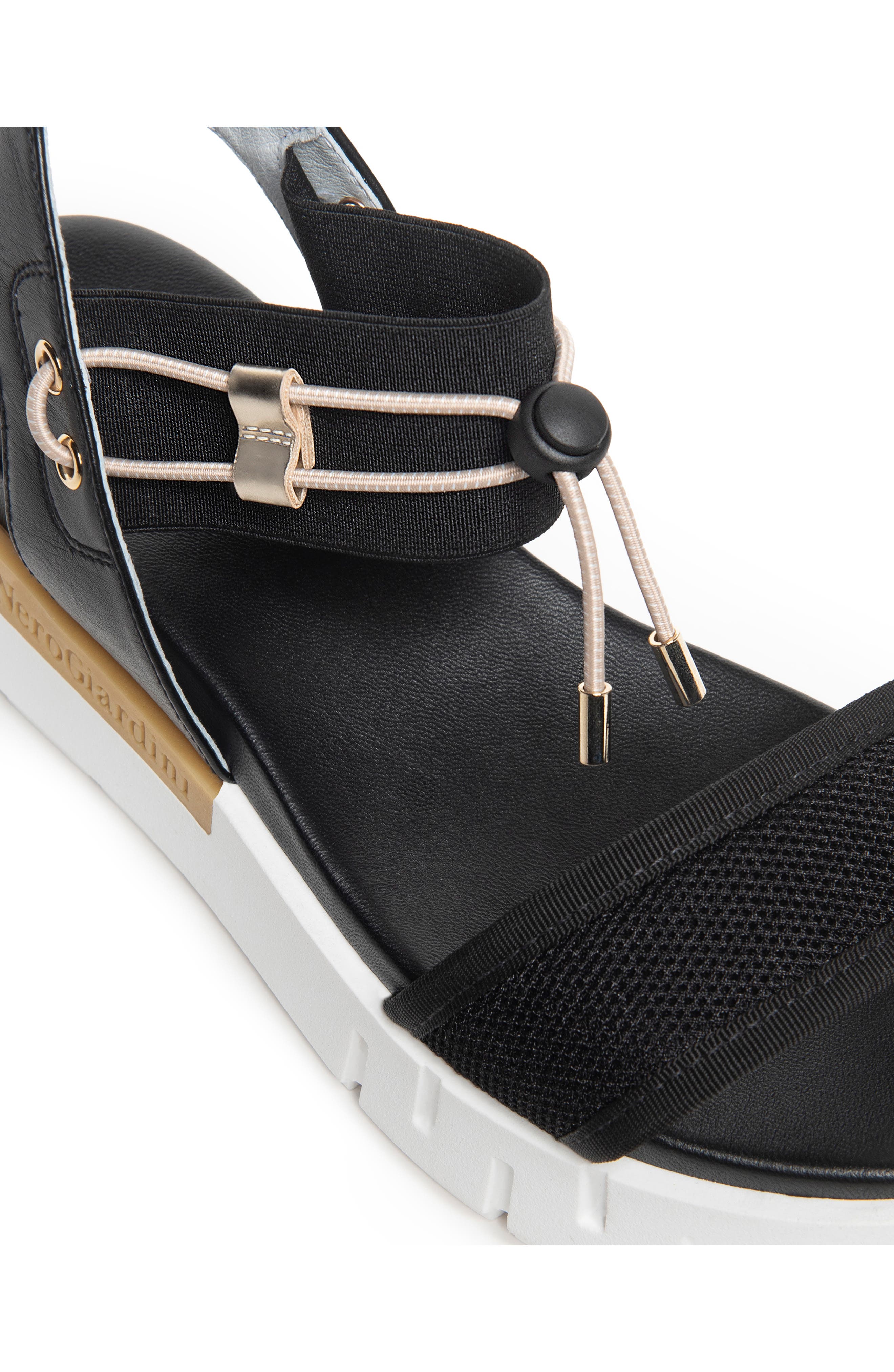 NeroGiardini Platform Sandal, Alternate, color, Black