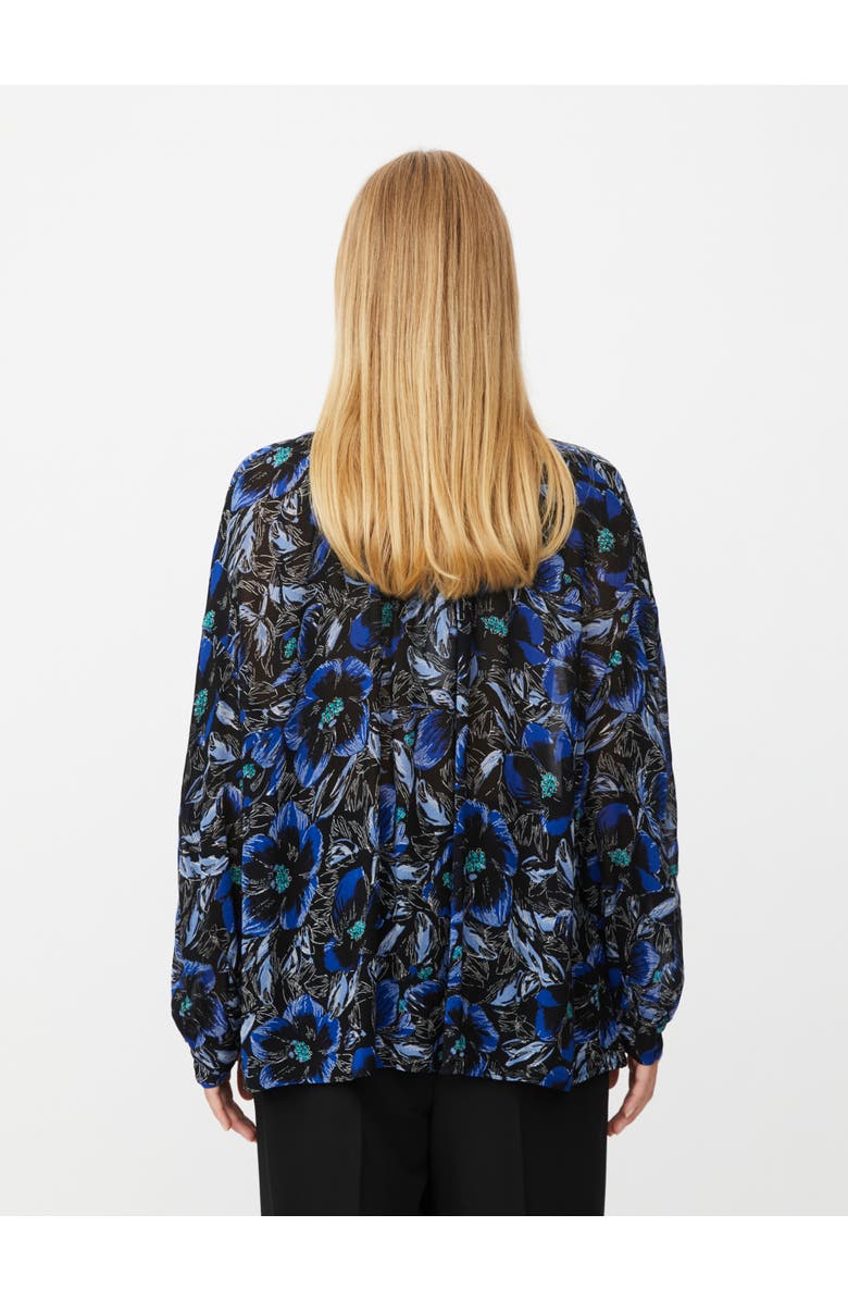 Masai Copenhagen MaIvorama Floral Print Shirt, Alternate, color, Surf The Web