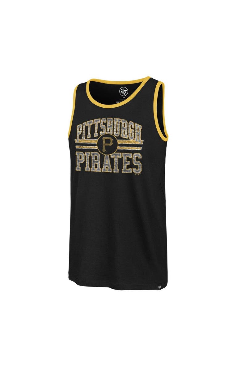 '47 Men's '47 Black Pittsburgh Pirates Winger Franklin Tank Top, Alternate, color, 