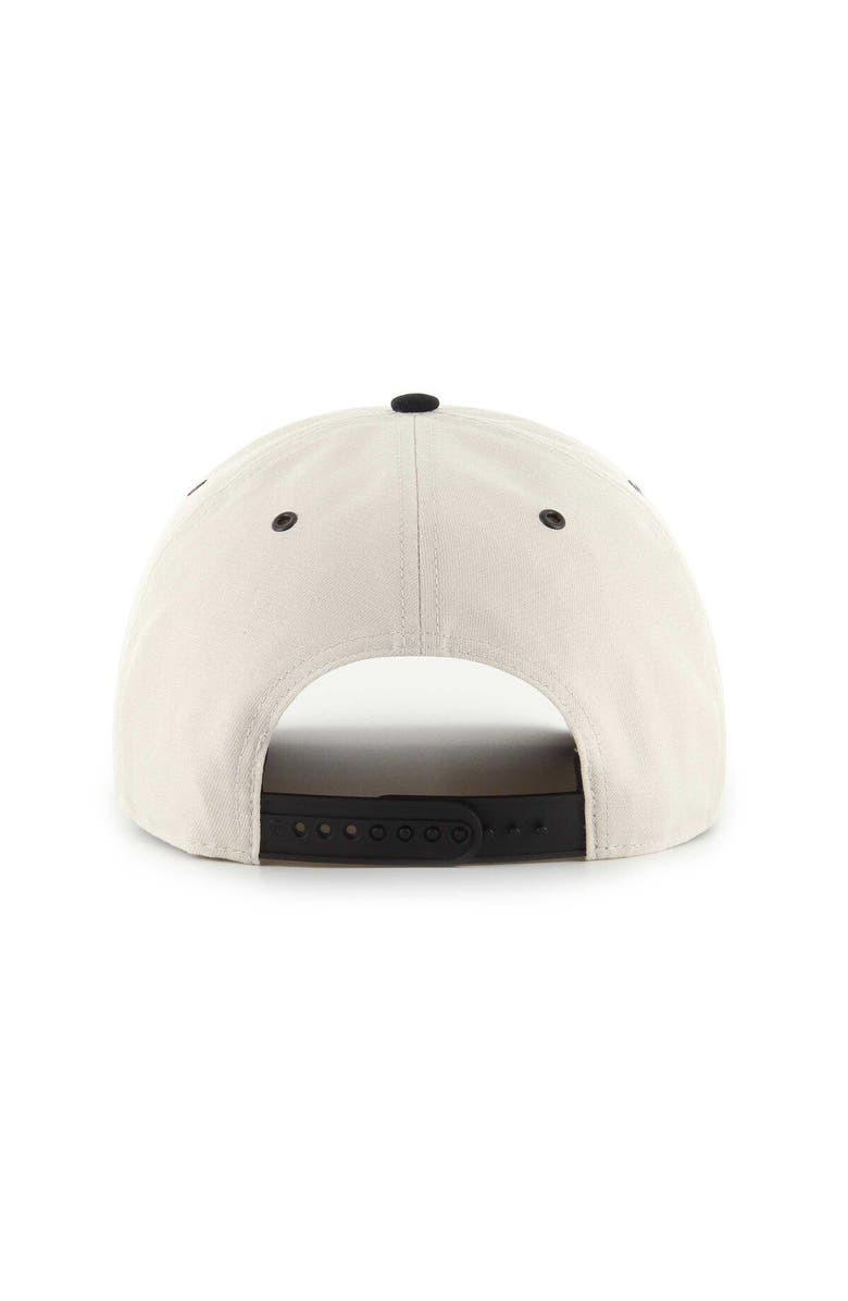 '47 Men's '47 Cream/Black New York Knicks Lunar Two-Tone Hitch Snapback Hat, Alternate, color, 