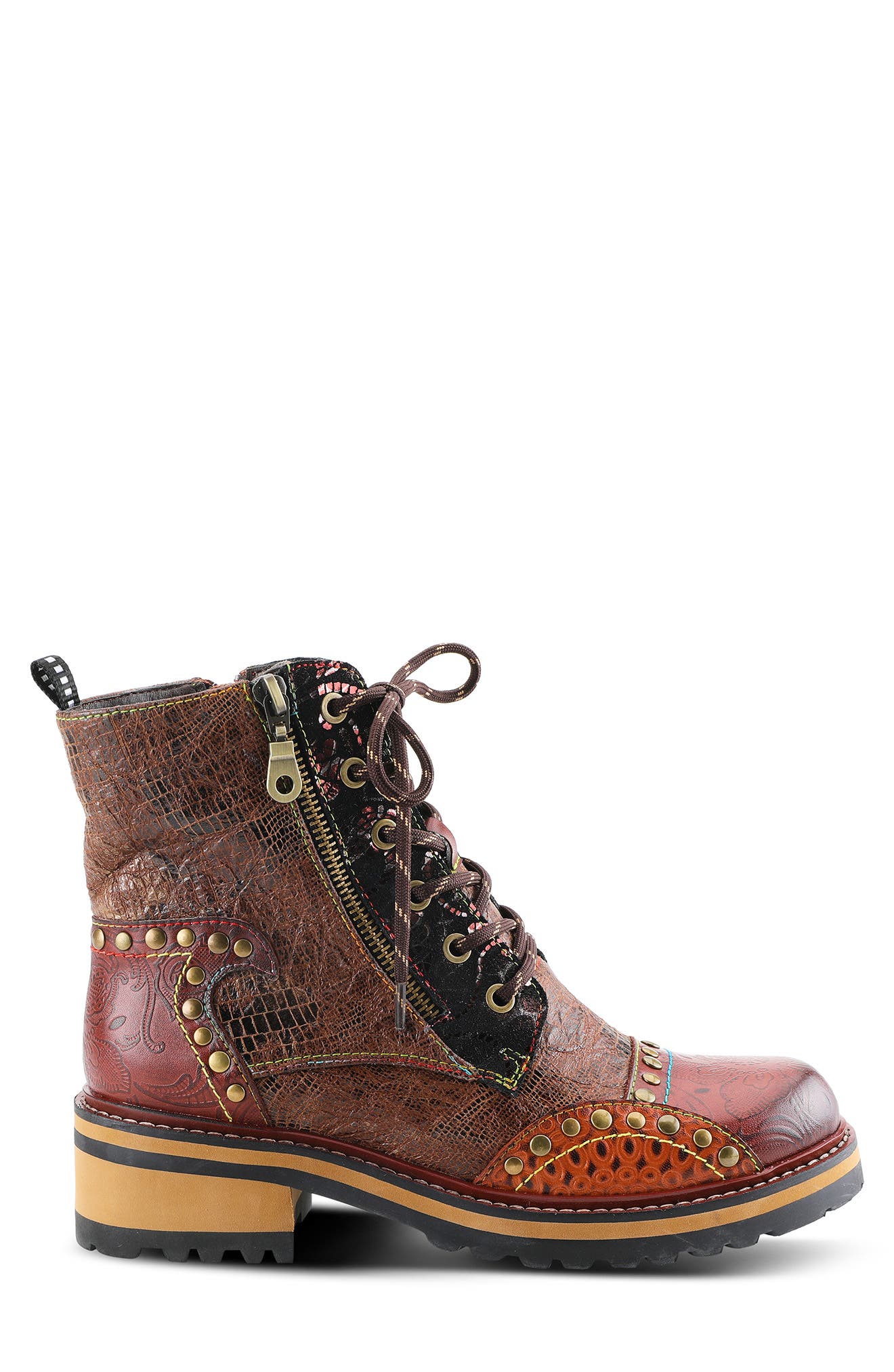 L'Artiste by Spring Step L'Artiste Rugup Boot, Alternate, color, Brown Multi